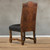 DINING CHAIR BROWN CROCODILE 