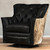 PUMA BLACK TUFTED HAIRON BACK CHAIR