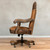 ROUGHOUT LEATHER W/YOKE DESK CHAIR