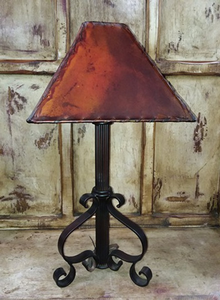 BLACK ROD IRON LAMP - SHADE SOLD SEPARATELY