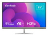 Viewsonic VX3276-4K-mhd 32 Inch 4K Entertainment Gaming Monitor, 60Hz, 4ms, Speakers, Dual HDMI, Display Port, Mini Display Port, VESA, Silver
