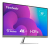 Viewsonic VX3276-4K-mhd 32 Inch 4K Entertainment Gaming Monitor, 60Hz, 4ms, Speakers, Dual HDMI, Display Port, Mini Display Port, VESA, Silver