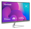 Viewsonic VX3276-4K-mhd 32 Inch 4K Entertainment Gaming Monitor, 60Hz, 4ms, Speakers, Dual HDMI, Display Port, Mini Display Port, VESA, Silver