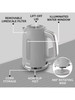 Breville Bold Electric Kettle 1.7L Rapid Boil Cordless Textured Plastic Grey – image 4
