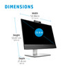 HP E24mv G4 23.8" Full HD IPS Conferencing Monitor Webcam Speakers HDMI DP VGA