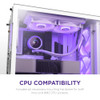 NZXT Kraken 240 RGB - RL-KR240-W1-240mm AIO CPU Liquid Cooler - Customizable 1.54" Square LCD Display for Images, Performance Metrics and More - 2 x F120 RGB Core Fans - White – image 8