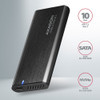 Axagon EEM2-SB2 External USB-C 3.2 Gen 2 metal box for M.2 NVMe & SATA SSD disks. Screwless
