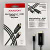 Axagon RVDM-HI14C2 Mini DisplayPort -> HDMI 1.4 cable 1.8m, 4K/30Hz