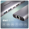 AXAGON HMC-6G2L USB-C Docking Station 10Gbps HDMI 4K 100W PD - HMC-6G2L