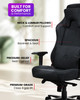 Arozzi Vernazza Supersoft Fabric Gaming Chair, 4D Armrests, 145kg Capacity - VERNAZZA-SPSF-PBK – image 3