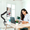 J5CREATE JTSA101 Ergonomic Monitor Mount for 17" to 32" Screens, Up to 8kg - JTSA101-N – image 7