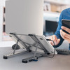 j5create Laptop Stand with USB 4-Port Hub for Up to 16" Laptops, Aluminium, Grey - JTS223-N – image 5