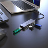 j5create Laptop Stand with USB 4-Port Hub for Up to 16" Laptops, Aluminium, Grey - JTS223-N – image 6