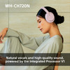 Sony WH-CH720N Wireless Noise Cancelling Over-Ear Bluetooth Headphones - Blue – image 4