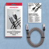 Axagon ADE-AM20 USB-A Gigabit Ethernet adapter with integrated CAT6 RJ-45 network cable (2 m) – image 9