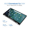 ASUS Chromebook Flip C434 14" FHD Touch 2-in-1 Laptop Core m3-8100Y 8GB 64GB – image 7