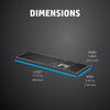 HP 975 Dual-Mode Wireless Keyboard, Bluetooth + 2.4GHz, Backlit, Rechargeable, UK Layout - 3Z726AA#ABU – image 5