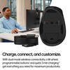 HP 725M Tilt Ergonomic Wireless Mouse, 21° Semi-Vertical, 6000 DPI, Bluetooth + Dongle, Black - BH0Z5AA#ABB – image 2