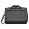 Targus CypressEco 15.6" Laptop Briefcase, Recycled Materials, Two Main Compartments, Black/Grey - TBT92602GL