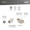 DIGITUS Cat 6A Shielded Keystone Module, RJ45, 500 MHz, 10GBase-T, Tool-Free, Pack of 12 - DN-93615-12 – image 3