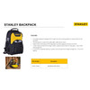 STANLEY 1-72-335 Tool Backpack, 15kg Load Capacity, Laptop Compartment, 600 x 600 Denier Fabric - STST1-72335 – image 4