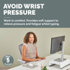 Fellowes Breyta Keyboard Wrist Rest, Microban Antibacterial, Silicone, Sand – image 2
