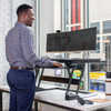 Ergotron WorkFit-TL Sit-Stand Desk Converter, Dual Monitor, 95cm Worksurface, 38cm Lift, Black - 33-406-085 – image 5