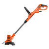BLACK+DECKER Corded Electric Strimmer, 450W, 25cm Cutting Width, Automatic Line Feed - BESTA525-GB