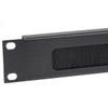 StarTech.com 1U Brush Strip Cable Management Panel for 19" Racks, Steel, Black - CMBRUSH1U – image 2
