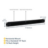 StarTech.com 1U Brush Strip Cable Management Panel for 19" Racks, Steel, Black - CMBRUSH1U – image 6