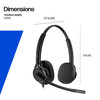 Poly Mission 425 Stereo USB Wired Headset, Noise-Cancelling Mic, USB-C with USB-A Adapter - C01B6AA#AC3 – image 3