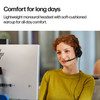 Poly Mission 425 Stereo USB Wired Headset, Noise-Cancelling Mic, USB-C with USB-A Adapter - C01B6AA#AC3 – image 9