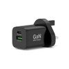 Port Designs Connect 45W GaN Wall Charger, USB-C PD + USB-A Quick Charge, 2m USB-C Cable, UK Plug - 900105-UK
