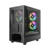 VIDA Spire M Micro ATX Gaming Case, Mesh Front, 3x ARGB Fans, Tempered Glass, Black - SPIREM-BLK – image 4