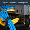 StarTech.com 1U 19" Rack Cable Management Panel, 5 D-Ring Hooks, 4 Pass-Through Holes - CABLMANAGERH – image 6