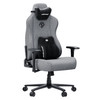 Anda Seat Novis Ultra XL Gaming Chair, Linen Fabric, 155° Recline, Headrest & Lumbar Pillows, Grey - 23XL01GFG02