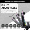Anda Seat Luna Large RGB Gaming Chair, LED Lighting, Black PVC Leather, Reclining - 18E37BWPVF – image 4