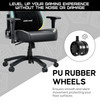 Anda Seat Luna Large RGB Gaming Chair, LED Lighting, Black PVC Leather, Reclining - 18E37BWPVF – image 5