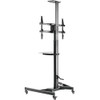 Fellowes Mobile TV Stand for Screens up to 70", 50kg, Crank Height Adjust, Locking Castors – image 8