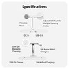 HyperJuice Next Qi2 4-in-1 Magnetic Charging Stand, 15W, White - HJ3004WHGL – image 3