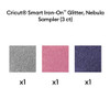 Cricut Smart Iron-On Glitter Matless Vinyl Sampler, Nebula, 33 x 30.4 cm, 3 Sheets - 2012565-1 – image 2