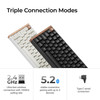 Keychron K2 HE Special Edition Wireless Magnetic Switch Keyboard, UK ISO, White, Rosewood Frame - K2H-Q1-UK – image 2