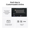 Keychron K2 HE Special Edition Wireless Magnetic Switch Keyboard, UK ISO, White, Rosewood Frame - K2H-Q1-UK – image 3