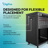 Digitus 16U 19" Audio and Network Rack, Open Frame, Castors, 136kg Max Load, Black - DN-48001 – image 3