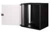 Digitus SoHo Pro 19" 12U Wall Mount Network Cabinet, Glass Door, 400mm Deep, 60kg, Black - DN-49207 – image 3