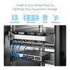 StarTech.com 1U Vented Server Rack Shelf, 2-Pack, 19" Cantilever, 40cm Deep, 20kg Capacity - CABSHELF116V2PK – image 5