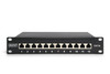 Digitus Cat6A 12-Port Shielded Patch Panel, 10" 1U Rack Mount, LSA, Black - DN-91612S-EA – image 2