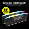CORSAIR VENGEANCE RGB DDR5 RAM 16GB (2x8GB) Up to 5200MHz CL40 Intel XMP iCUE Compatible Computer Memory - Black (CMH16GX5M2B5200C40) – image 3