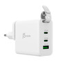 j5create 65W GaN 3-Port USB-C and USB-A Travel Charger - JUP3565CV-N – image 3