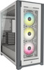 Corsair iCUE 5000X RGB Mid-Tower ATX PC Case, Tempered Glass, White - CC-9011213-WW